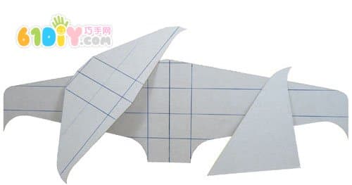 Paper tube handmade airplane model