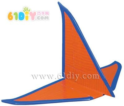 Paper tube handmade airplane model