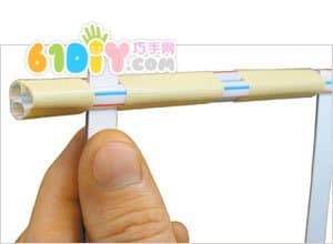 Paper tube handmade airplane model