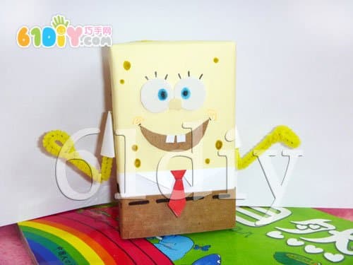 Paper pill box making sponge baby