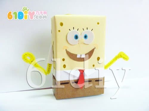 Paper pill box making sponge baby