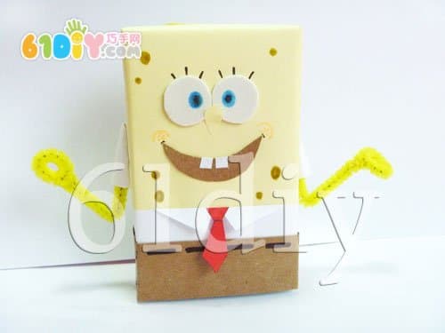 Paper pill box making sponge baby