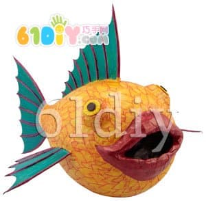 Plastic bottle handmade bigmouth fish