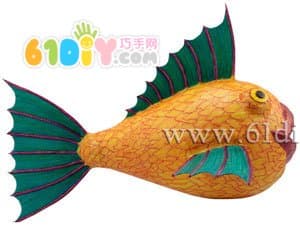 Plastic bottle handmade bigmouth fish