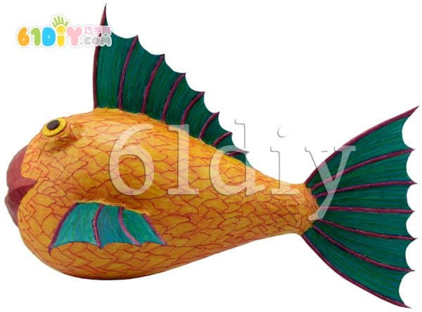 Plastic bottle handmade bigmouth fish