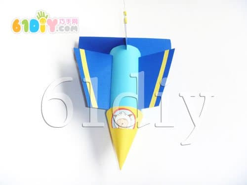 Roll paper core aircraft handmade