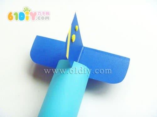 Roll paper core aircraft handmade