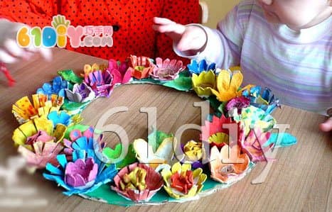 Egg Box Waste Utilization - Beautiful Garland