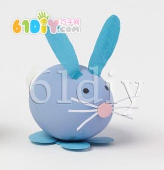 Eggshell handmade bunny