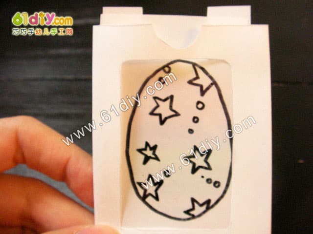 Egg color card handmade