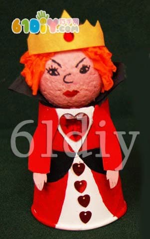 Paper Cup Doll Handmade - Prince