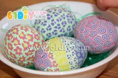 Easter Egg Handmade - Color Mud