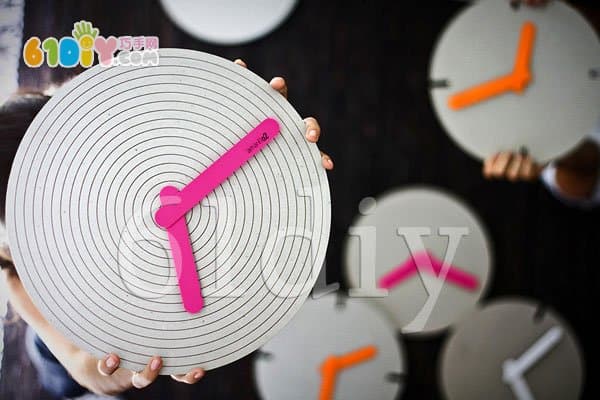 Ice cream bar clock handmade