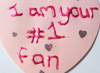 Love fan handmade