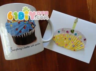 Cake card handmade