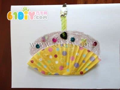 Cake card handmade