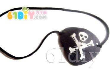 Pirate eye mask handmade