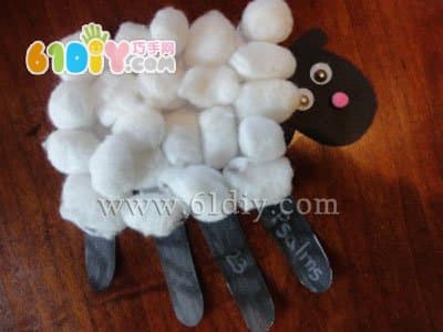 Handprint sheep handmade