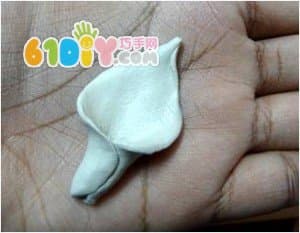 Clay lily flower handmade