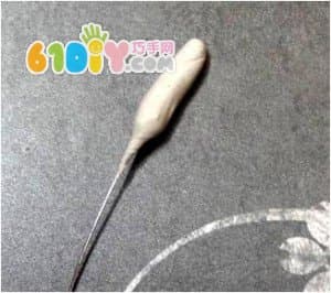 Clay lily flower handmade