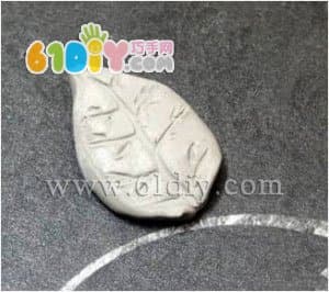 Clay lily flower handmade