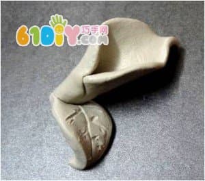 Clay lily flower handmade