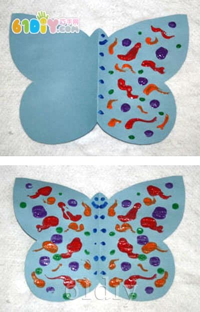 Symmetrical butterfly handmade