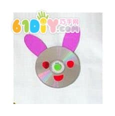 CD bunny handmade