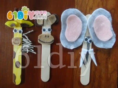 Ice cream stick making animal handmade