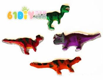 Homemade dinosaur model toy