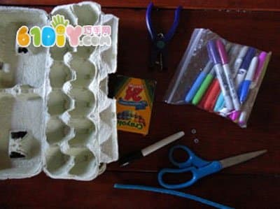 Egg care caterpillar handmade