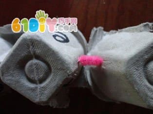 Egg care caterpillar handmade