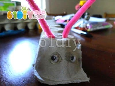 Egg care caterpillar handmade