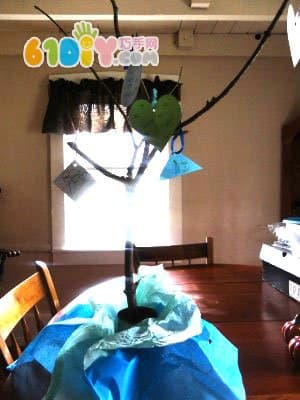 Homemade wishing tree