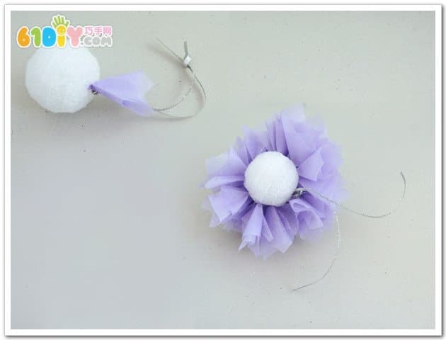 Paper flower ball handmade