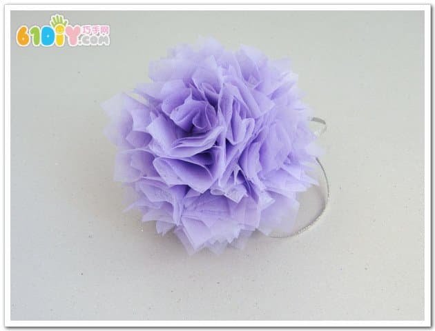 Paper flower ball handmade