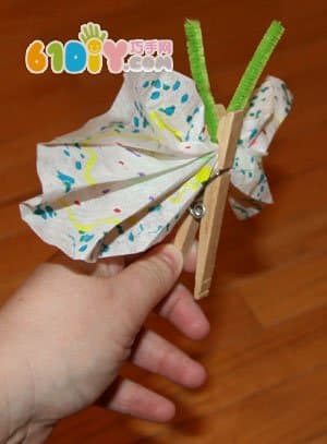 Clothespin butterfly making