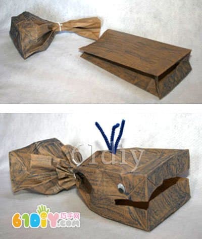 Paper bag waste utilization - whale