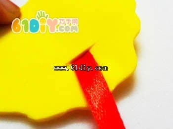 Sponge paper hand rope (Indian rakhi festival handmade)