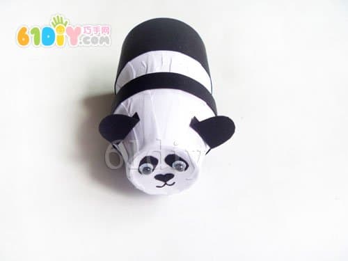 Yakult bottle makes pandas