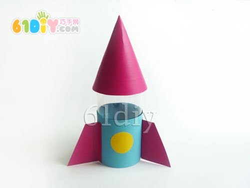 Beverage bottle handmade rocket