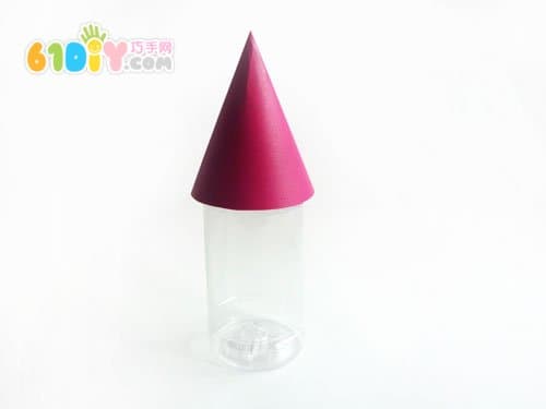 Beverage bottle handmade rocket