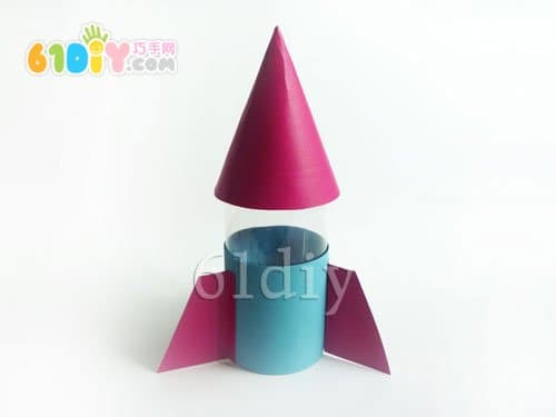 Beverage bottle handmade rocket