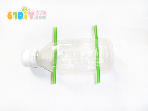 Plastic bottle making car