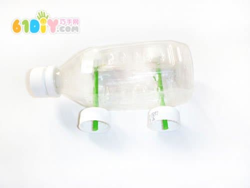 Plastic bottle making car