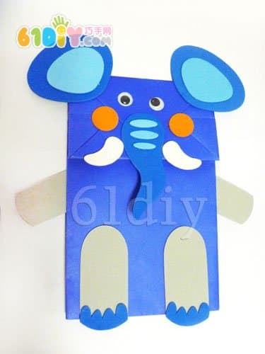 Paper bag elephant making