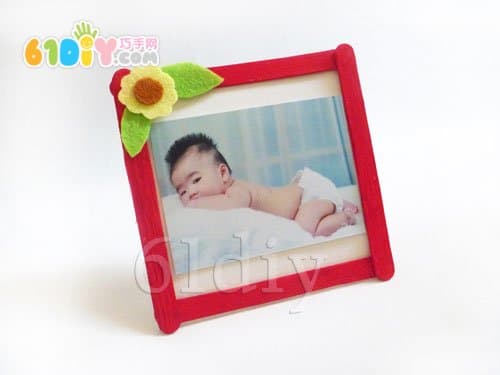 Ice cream bar photo frame handmade