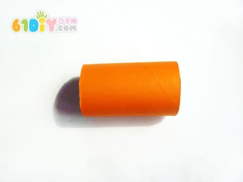 Roll paper core animal handmade - little tiger