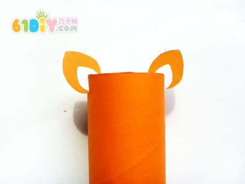 Roll paper core animal handmade - little tiger