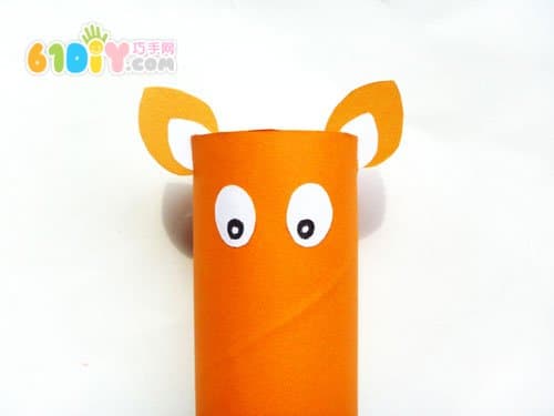 Roll paper core animal handmade - little tiger